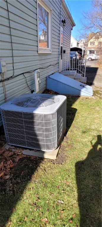 exterior details with central AC unit