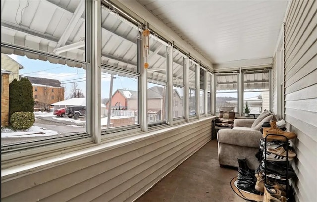 view of sunroom / solarium