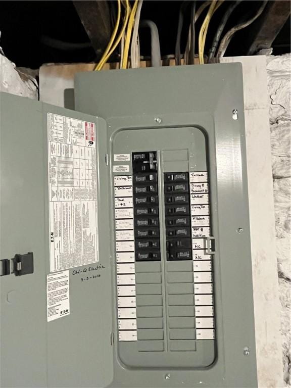 utility room with electric panel