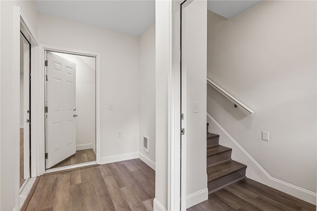 438 N Fairmount St Unit 1, Garfield, PA 15206 - stairway with wood-type flooring