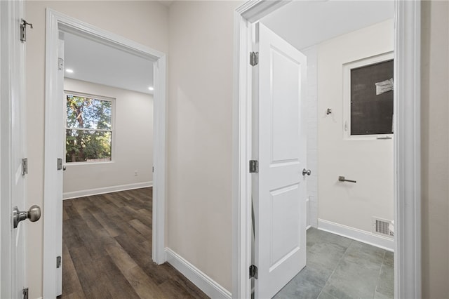 438 N Fairmount St Unit 1, Garfield, PA 15206 - corridor featuring dark hardwood / wood-style flooring