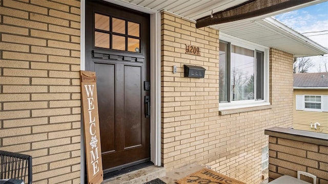 view of entrance to property