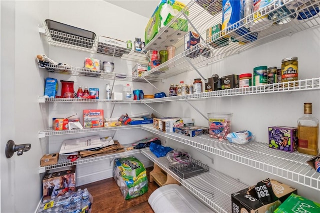 view of pantry