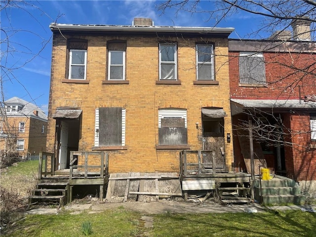 view of back of property