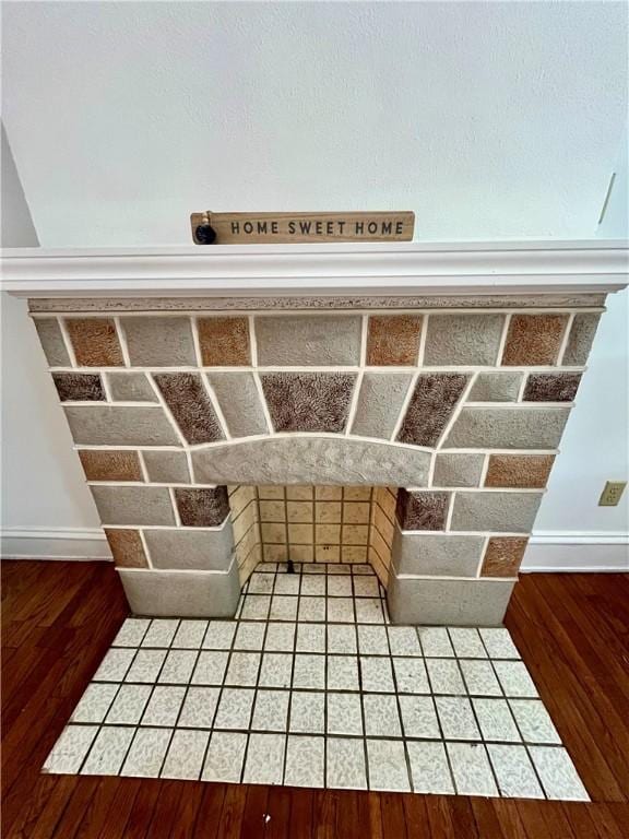 room details with wood-type flooring