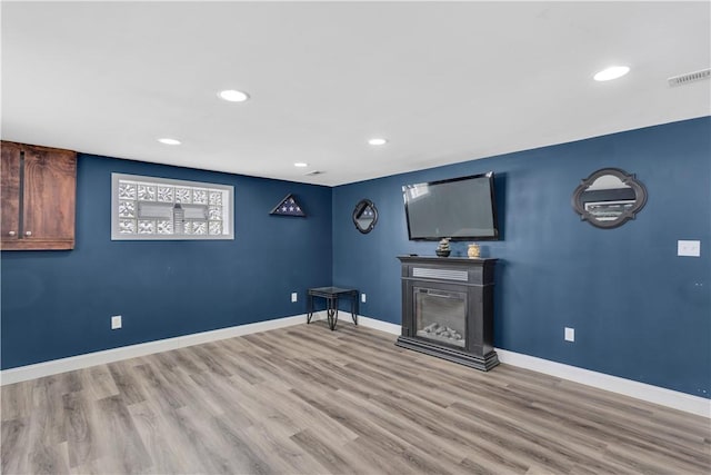 interior space featuring light hardwood / wood-style floors