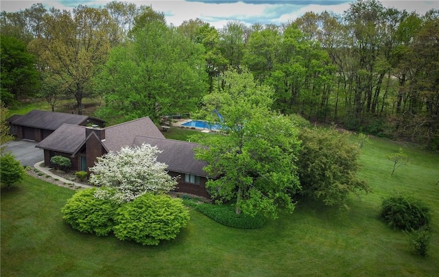 706 Clearfield Rd, Clearfield Twp, PA 16034 - view from above of property featuring a heavily wooded area