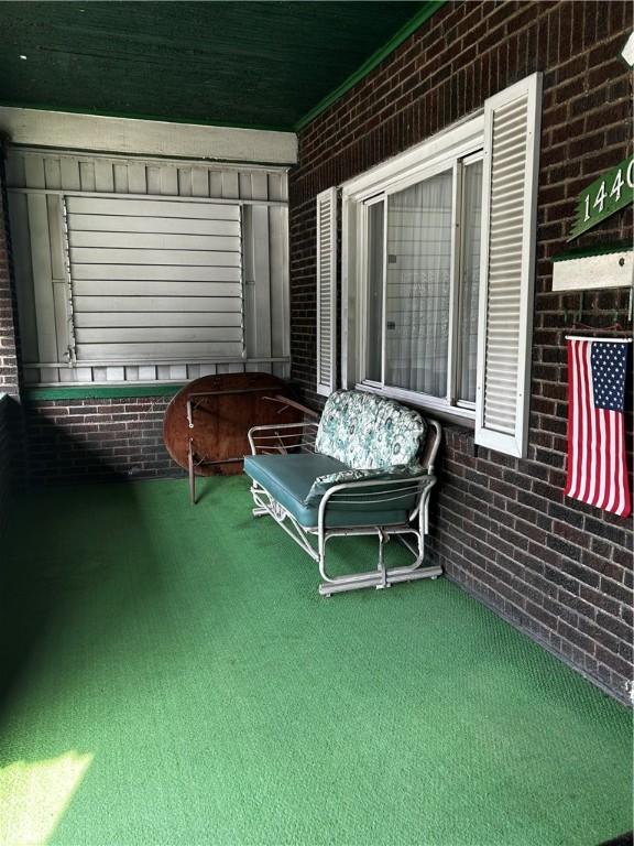 balcony with a porch