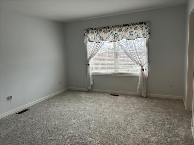 view of carpeted empty room