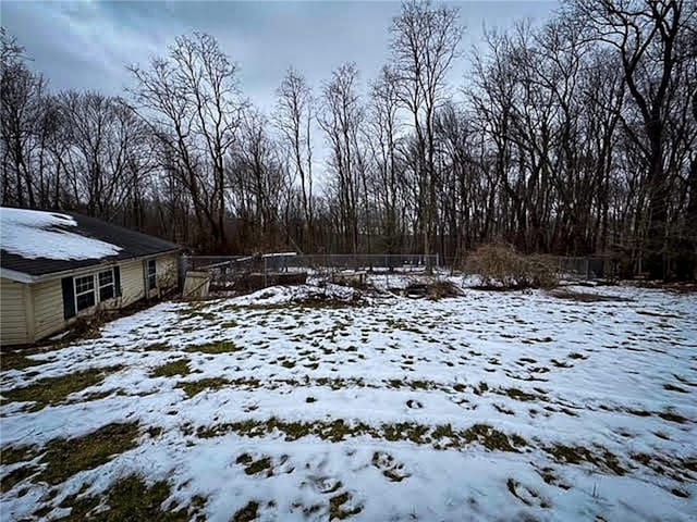 view of snowy yard