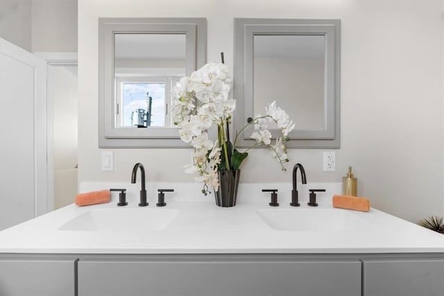 bathroom with vanity