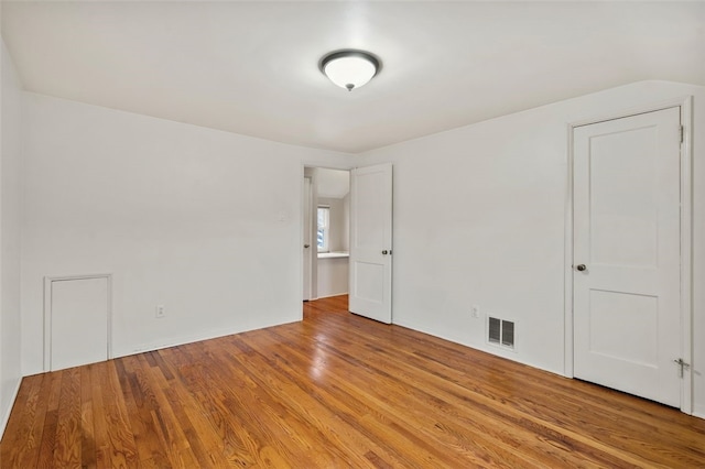 empty room featuring light wood-type flooring