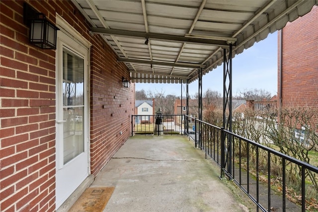 view of balcony