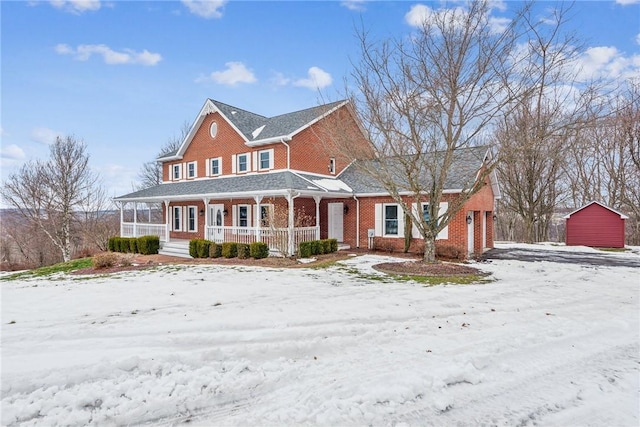 view of front of house with a porch