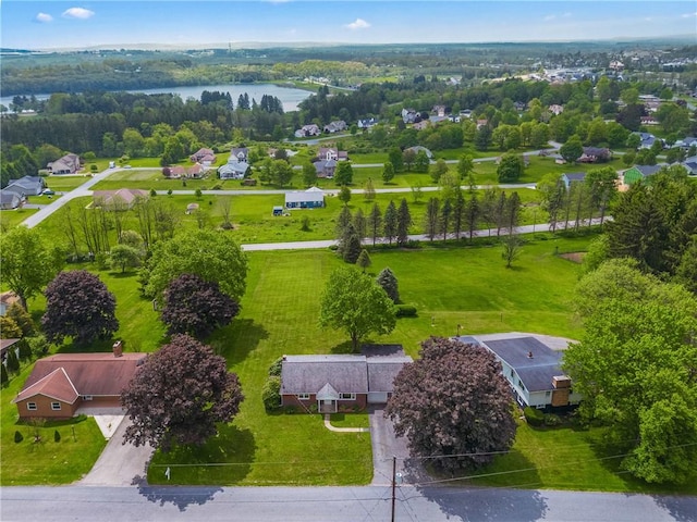 185 Holly Ln, Somerset Twp, PA 15501 - aerial perspective of suburban area featuring a large body of water