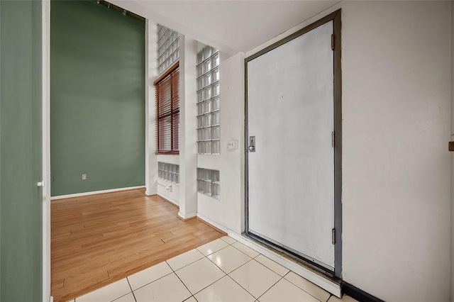 view of tiled entrance foyer