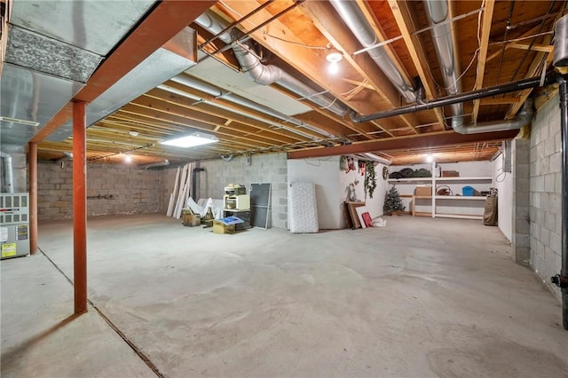 view of basement