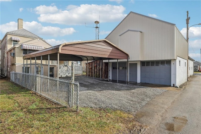 view of outdoor structure with a carport