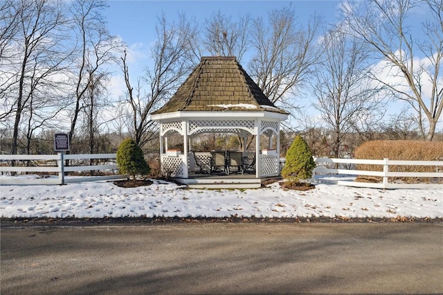 view of property's community featuring a gazebo