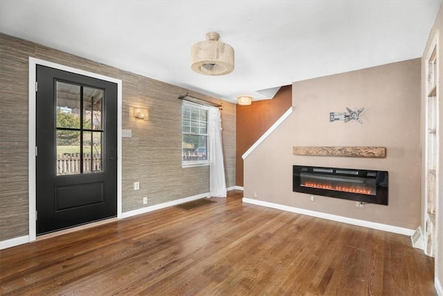 entryway featuring hardwood / wood-style floors