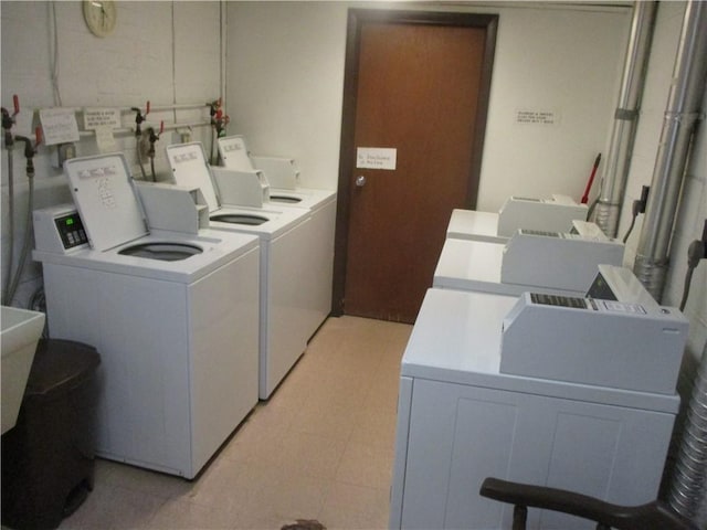 laundry area featuring separate washer and dryer