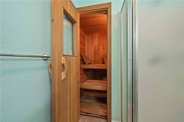 view of sauna / steam room