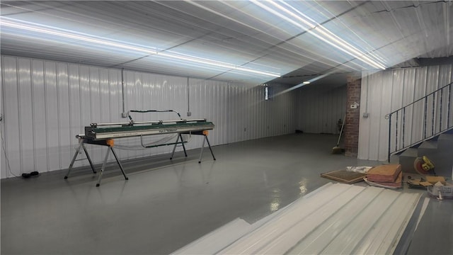 view of basement