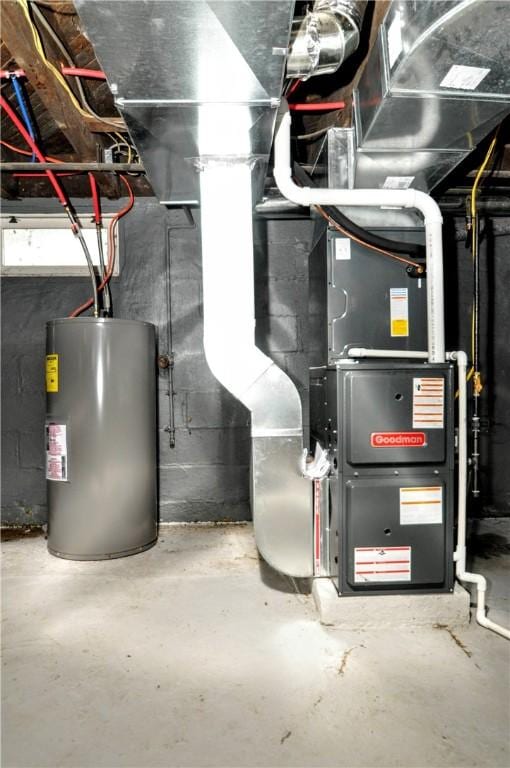 1036 7th St, West Elizabeth, PA 15088 - utility room featuring water heater