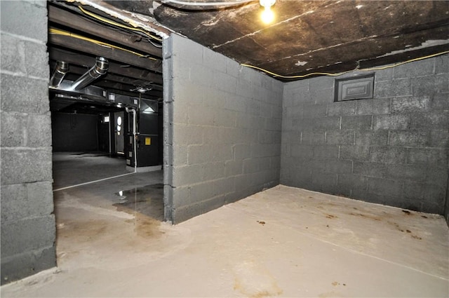 1036 7th St, West Elizabeth, PA 15088 - unfinished below grade area featuring heating unit