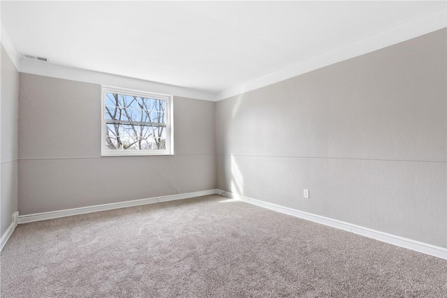 view of carpeted empty room