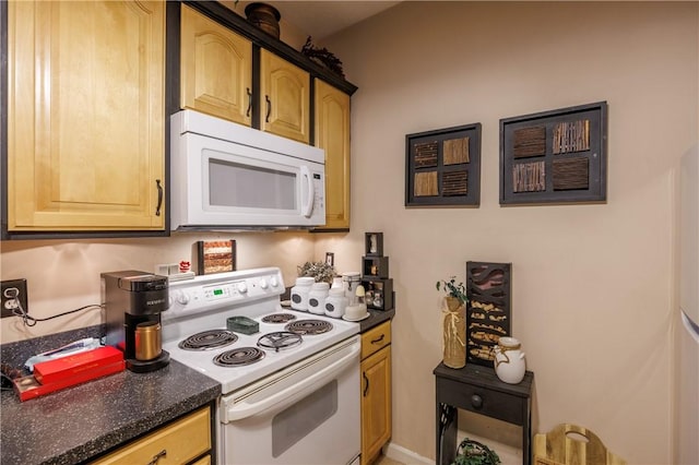 kitchen with white appliances