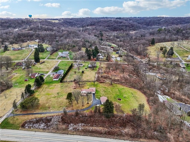 birds eye view of property