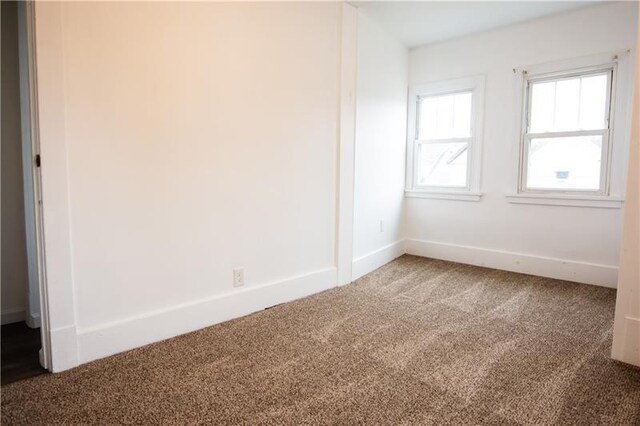 view of carpeted empty room