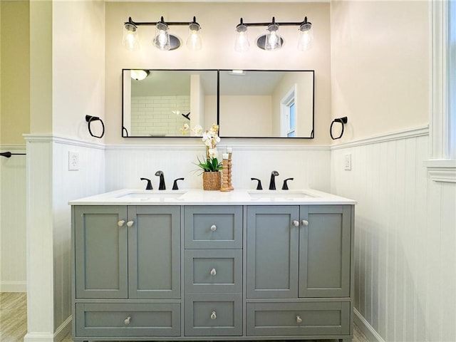 bathroom with vanity