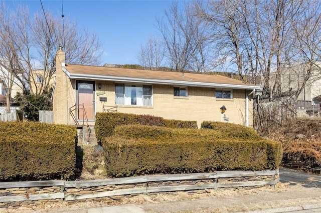 view of front of home