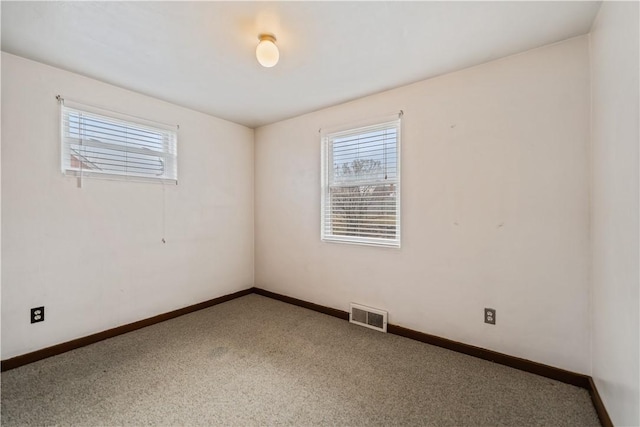 view of carpeted empty room