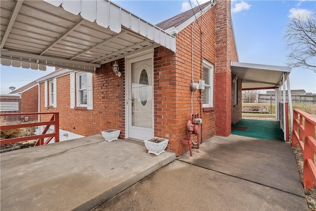 view of entrance to property