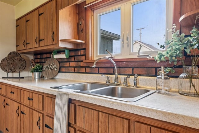 kitchen featuring sink