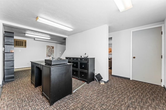 951 Buffalo St, City Of Franklin, PA 16323 - carpeted home office featuring baseboards and an AC wall unit