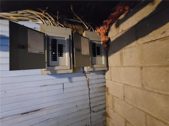 utility room with electric panel