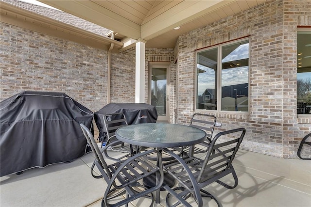 view of patio / terrace with grilling area