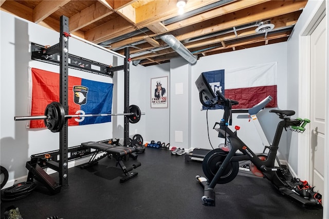 view of exercise room