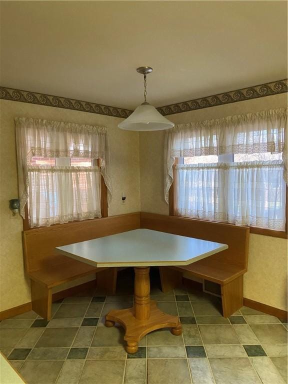 dining space featuring breakfast area and a wealth of natural light