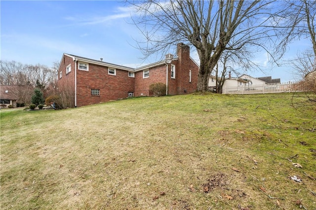 exterior space with a lawn