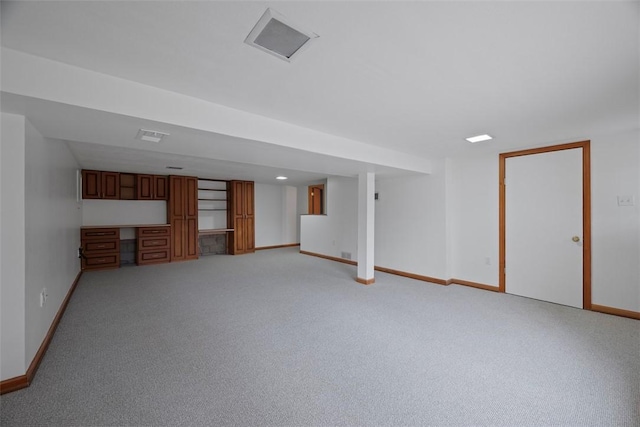 8422 Roosevelt Blvd, Mccandless, PA 15237 - finished below grade area featuring light colored carpet and built in desk