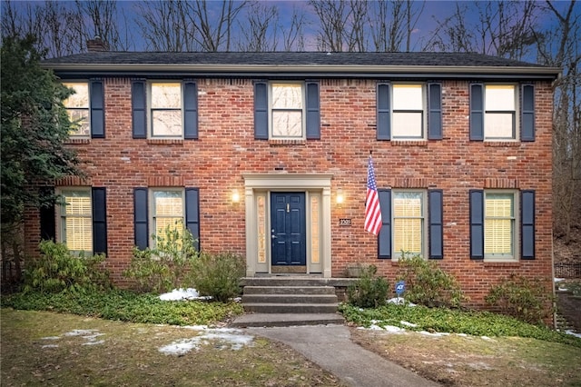 view of colonial inspired home