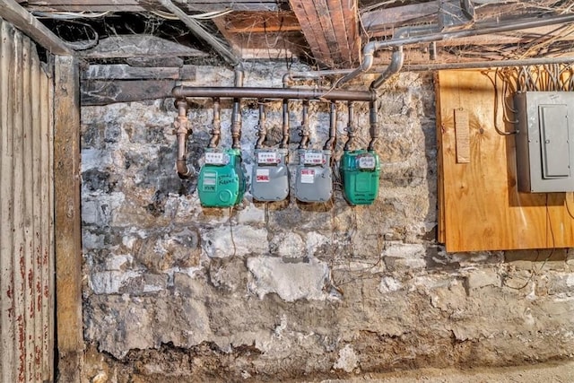 utility room with electric panel