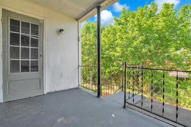 view of balcony