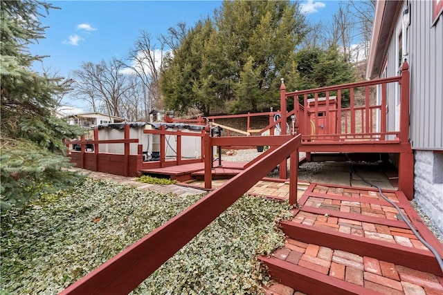 exterior space featuring a deck