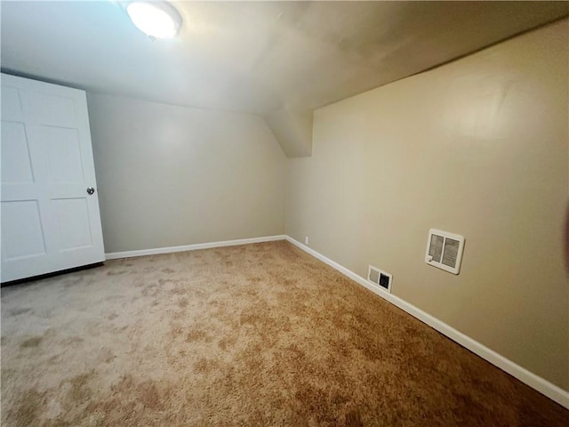 bonus room featuring carpet flooring